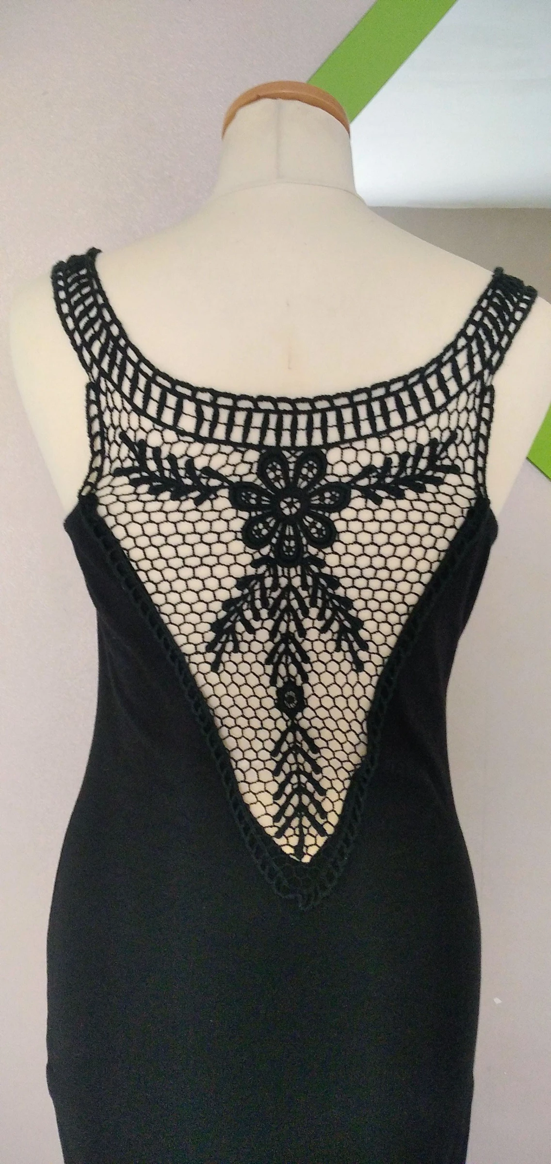 Magnífico vestido longo de crochê nas costas tamanho S_36 – photo 5